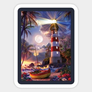 Lighthouse Beach Sticker